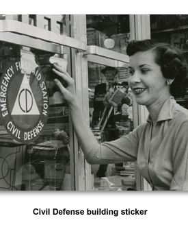 CW Nuclear War 08 Civil Defense building sticker
