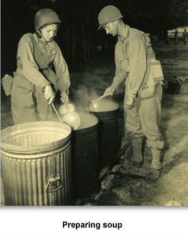 WWII Military in TN 02 Preparing Soup