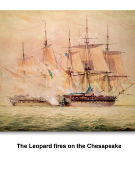 War of 1812 02 The Leopard fires on the Chesapeake