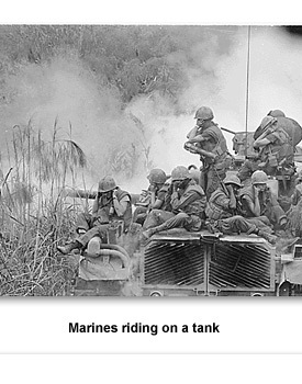 CW Vietnam 08 Marines on a tank
