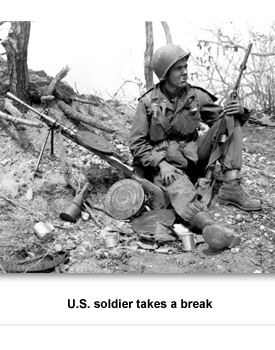 Korean War 03 Soldier on Hill