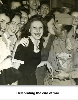 WWII Homepage 08 Celebrating the end of war