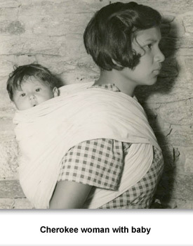 Hard Times 06 Cherokee woman with baby