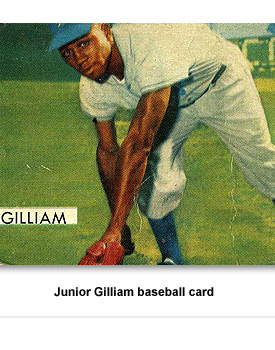 CR Sports Junior Gilliam baseball card