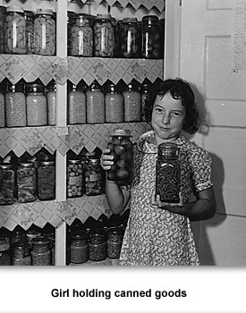 WWII Home 01 Girl with Jars