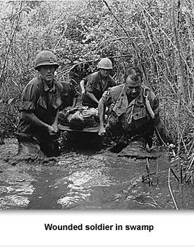CW Vietnam 02 Wounded in Swamp